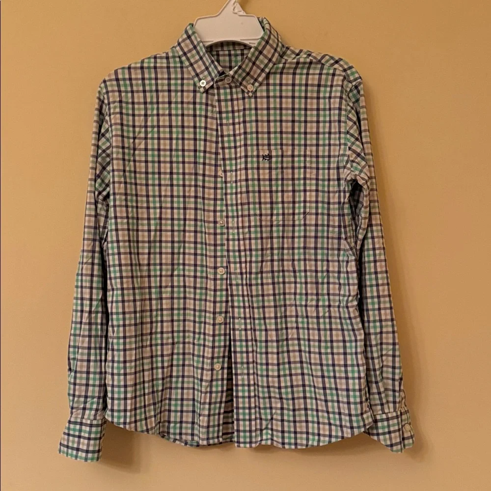 Southern Tide Multicolor Plaid‎ Shirt Jacket Sz M(10-12)